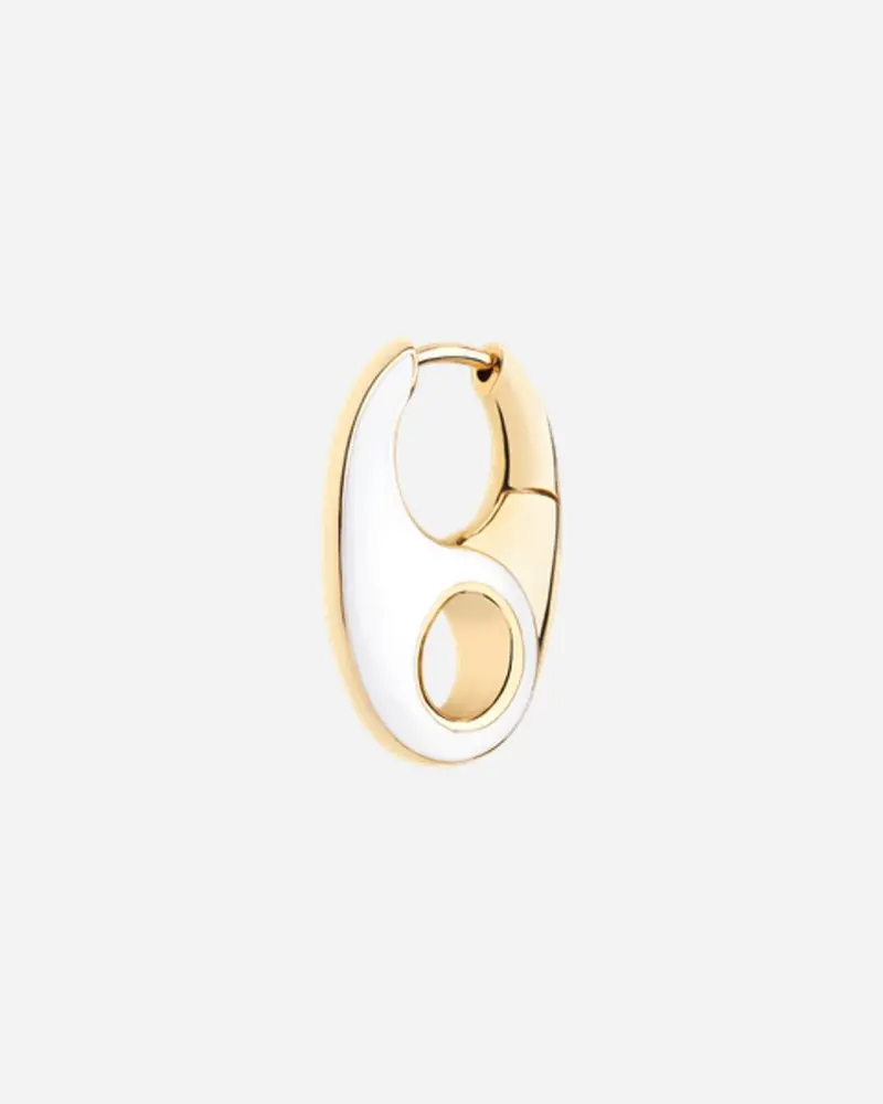 Vogue Earring White Left - Gold HP