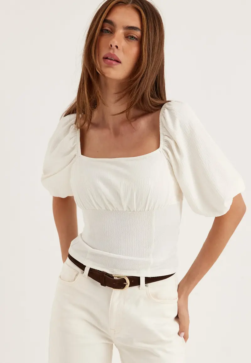 Volume Sleeve Top