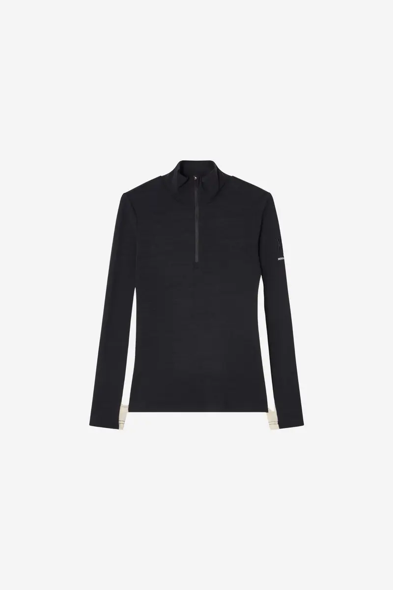 Voss 1/4-zip Black