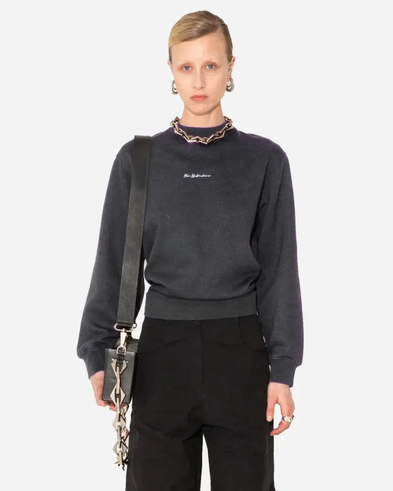 W Bulky Crewneck - Dark Grey