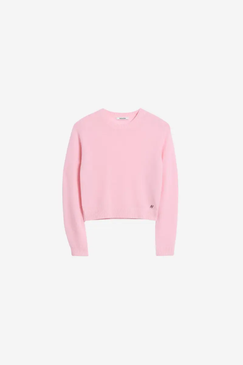 W. Cashmere Crew Pink