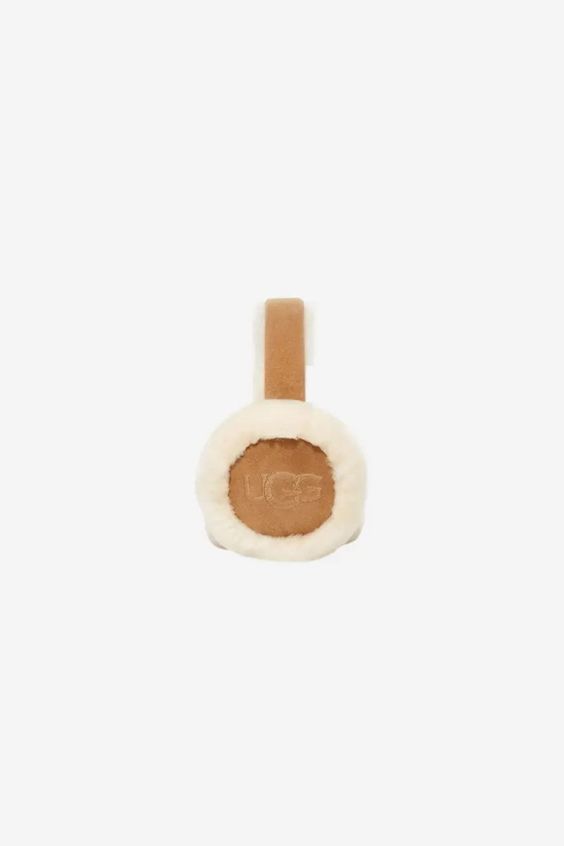 W Embroidered Earmuff Chestnut