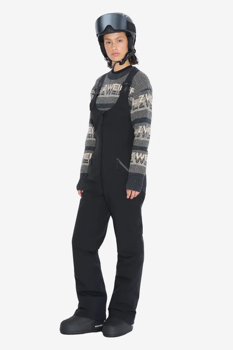 W Tryvann Bib Trousers Dark Grey