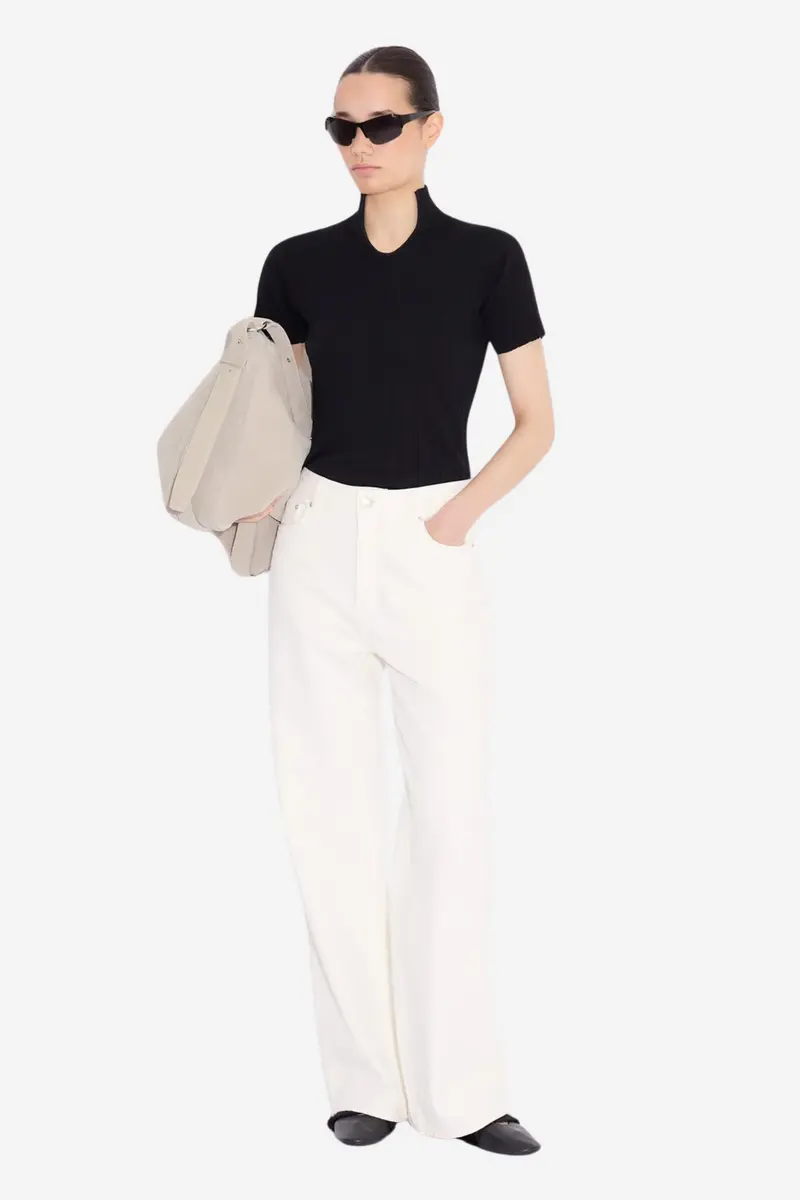 W Wide Jeans Ecru