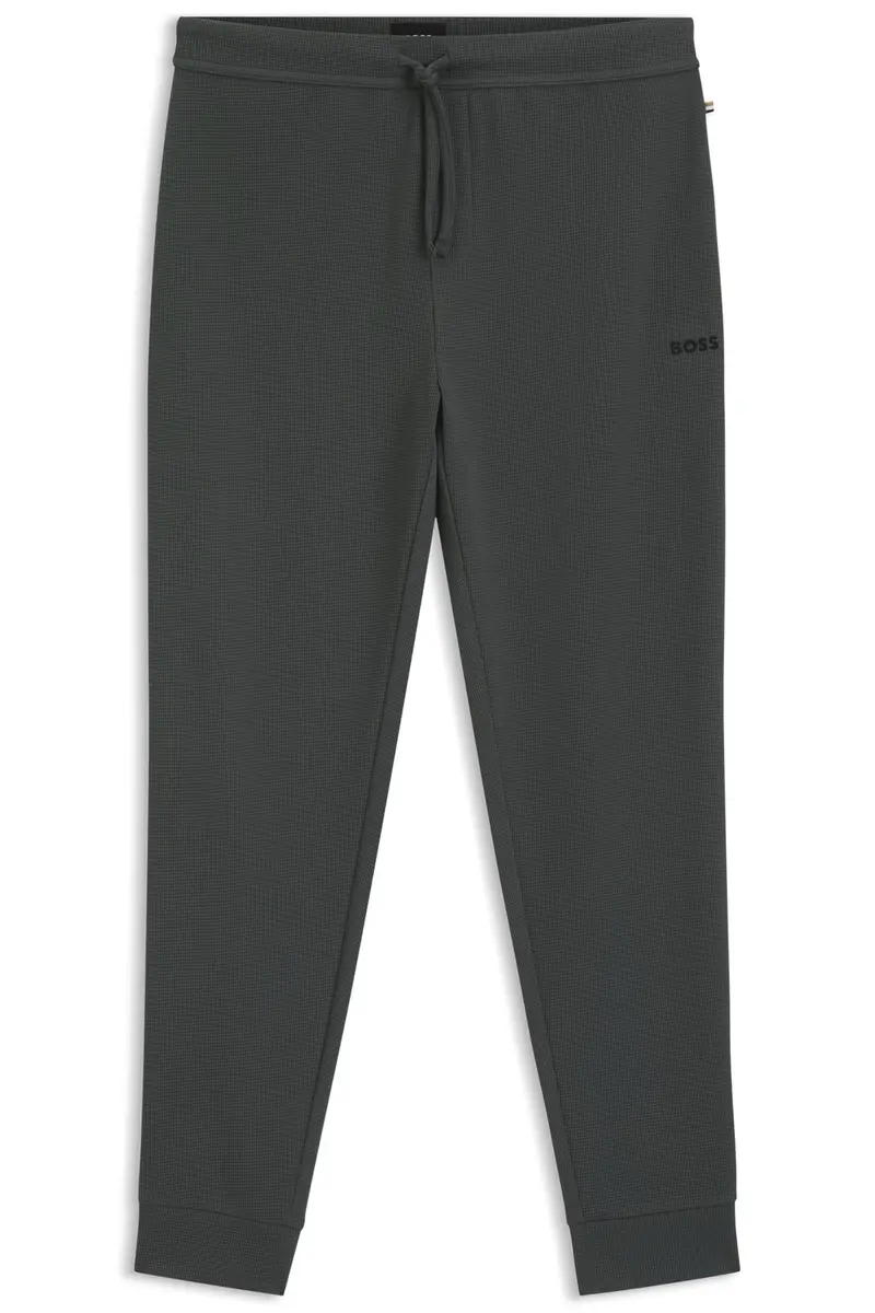 Waffle Pants Cuff Open Green