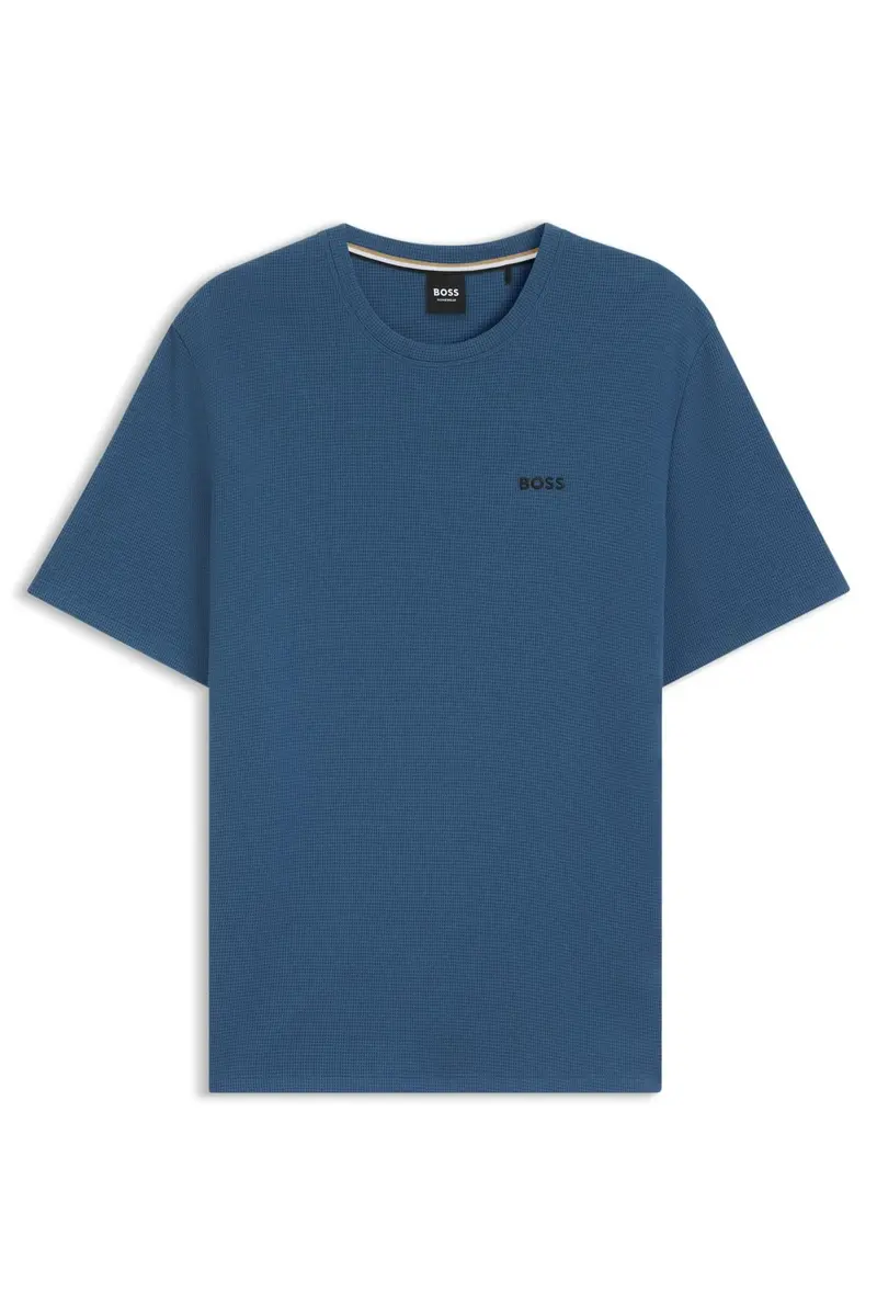 Waffle T-Shirt Open Blue
