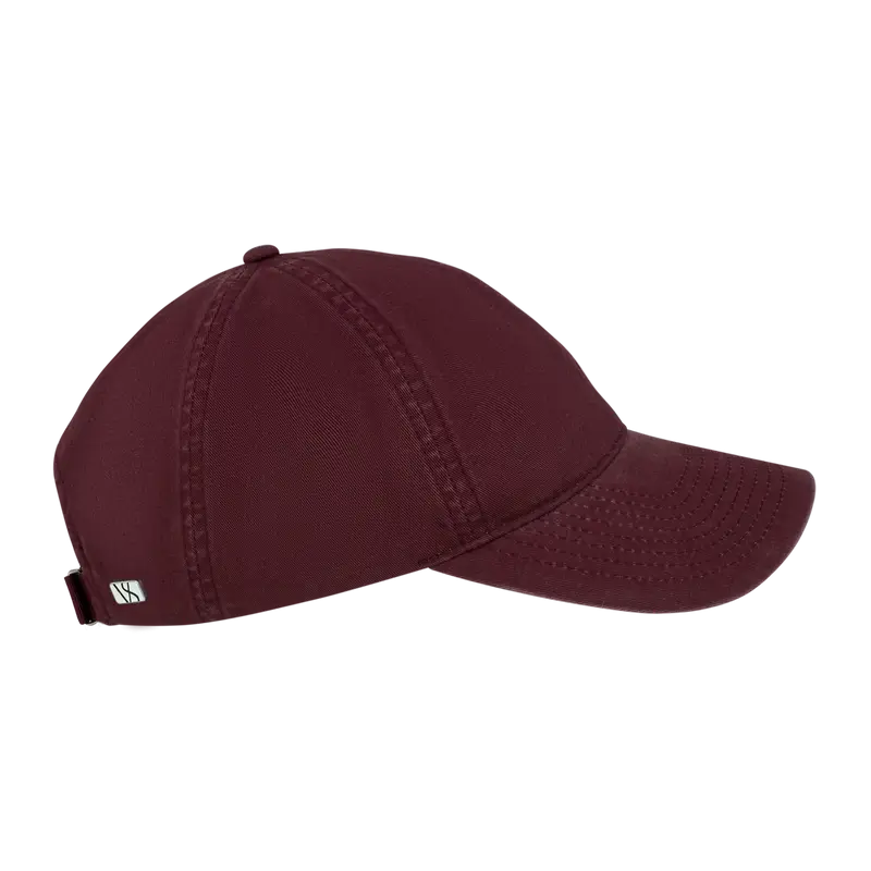 Washed Cotton Cap Burgundy