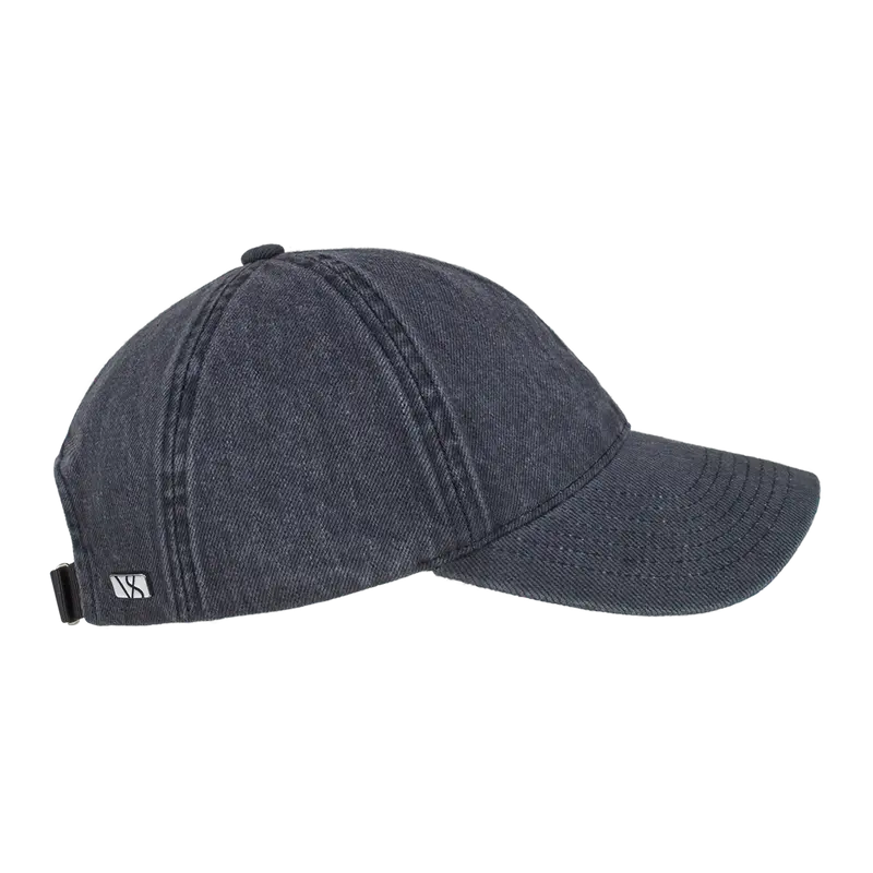 Washed Denim Cap Black Washed