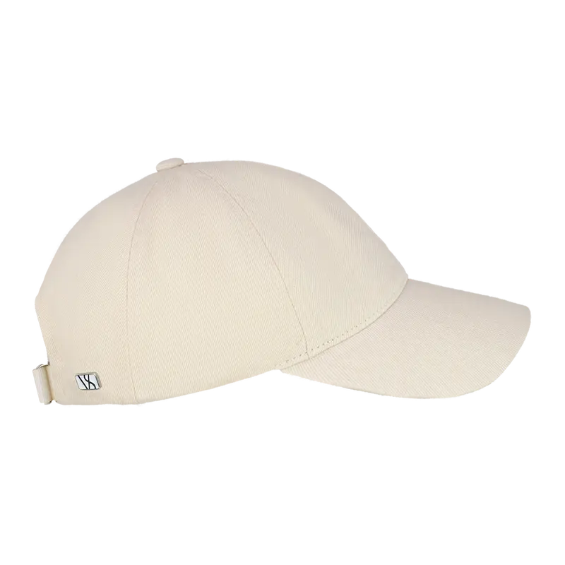 Washed Denim Cap OffWhite