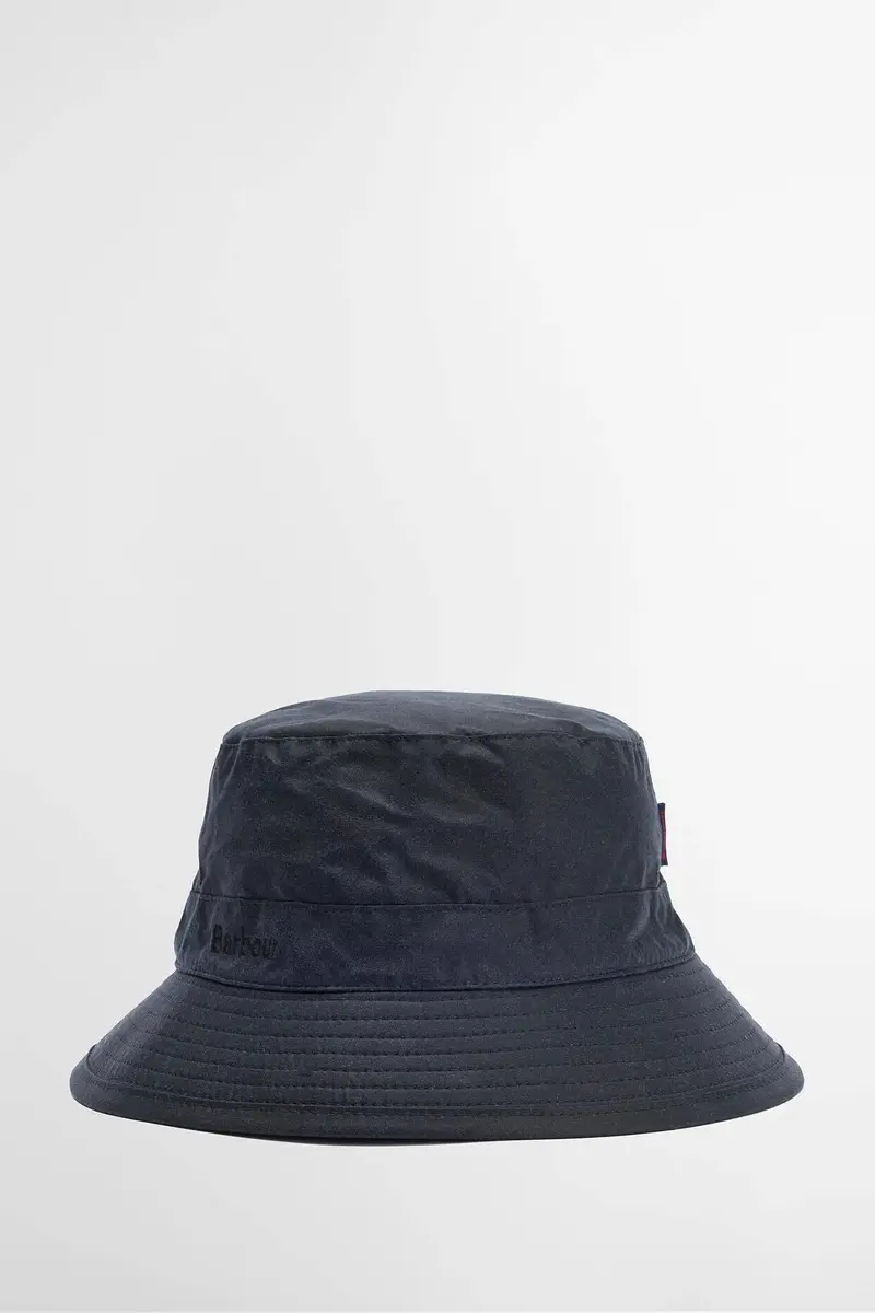 Waxed Bucket Hat Navy