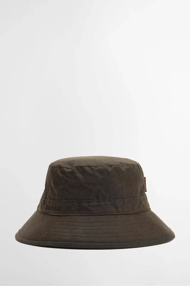 Waxed Bucket Hat Olive