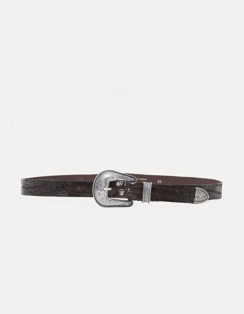 Westen Croco Leather Belt