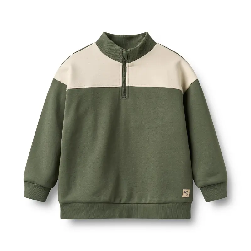 Wheat Half Zip Genser Matteo