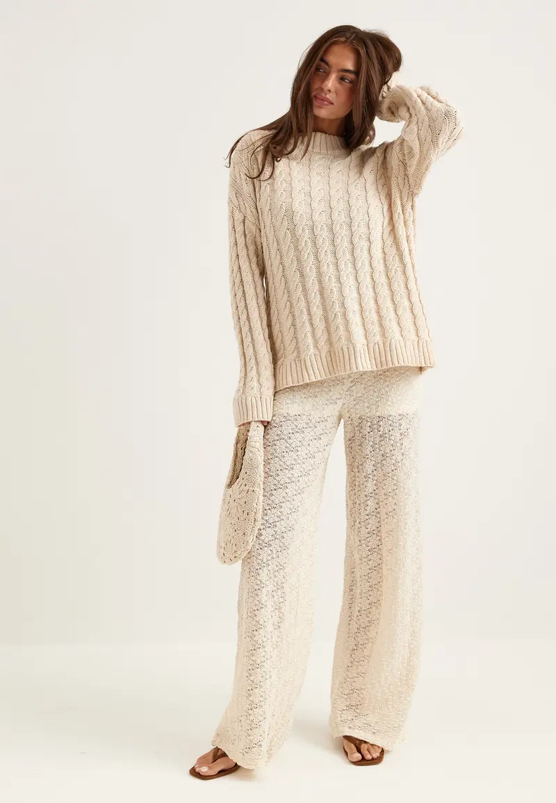Wide Lace Trousers