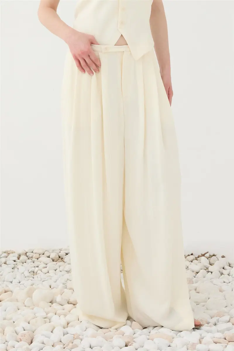 Wide Leg Bianco Panna