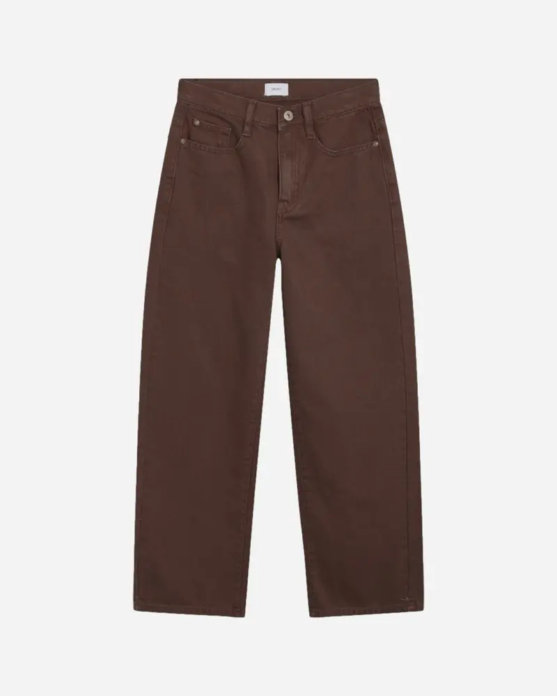 Wide Leg Choco Jeans - Brown