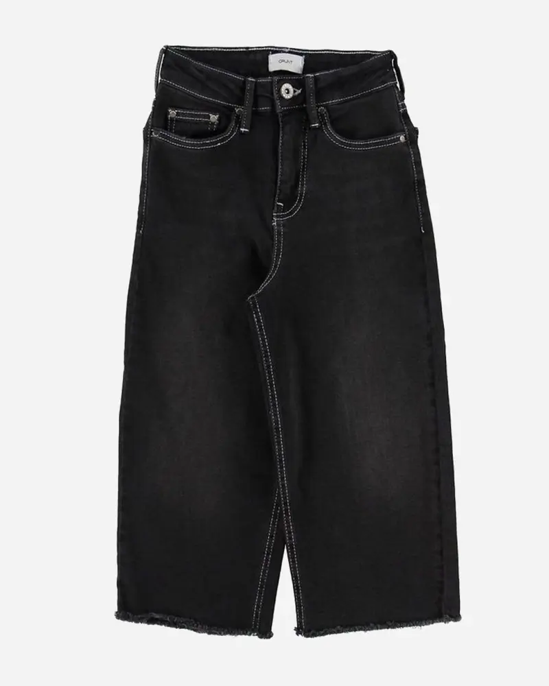 Wide Leg Croped Black - Clam black