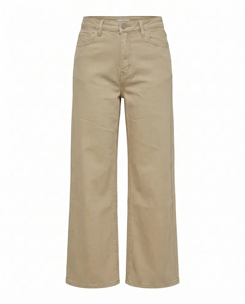 Wide leg jeans Beige