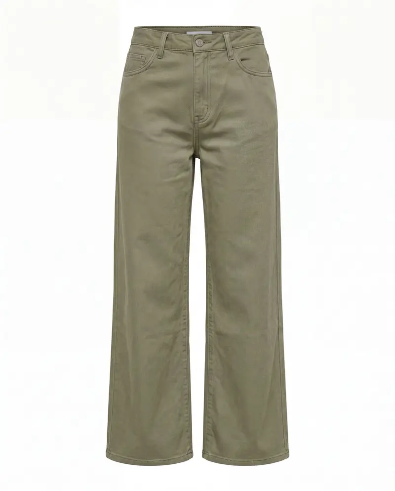 Wide leg jeans Olive