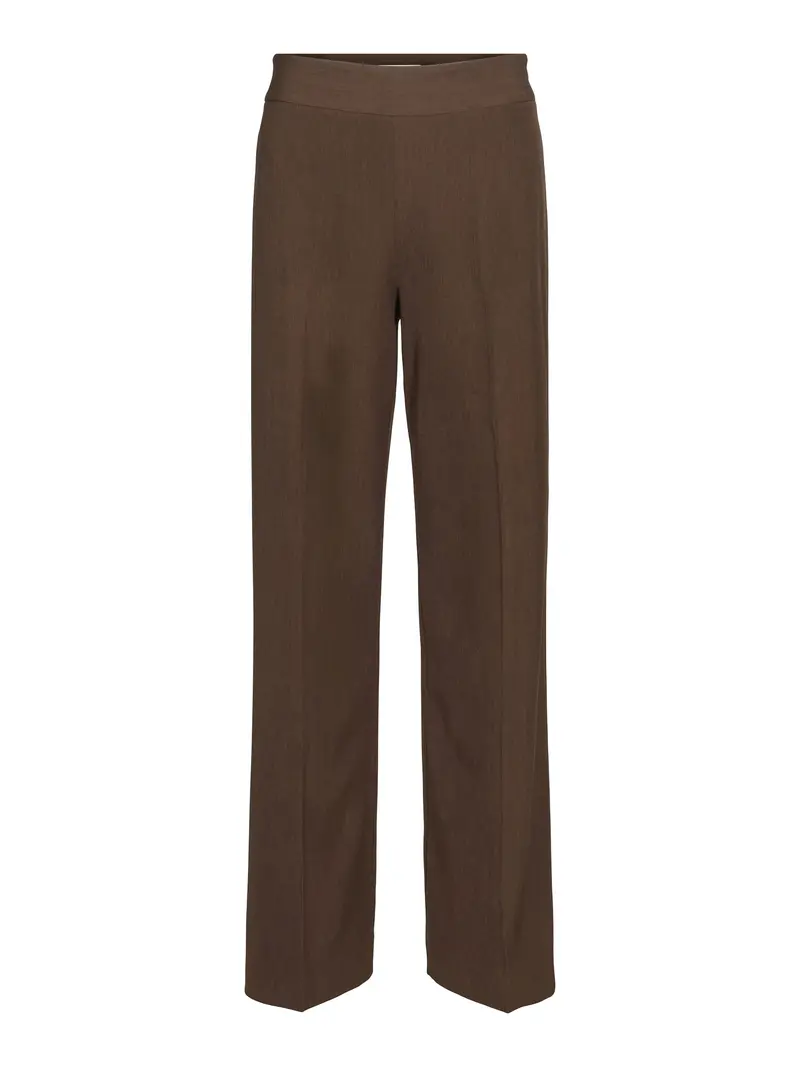 Wide leg tailored trouser 83 cm Cocoa Powder
