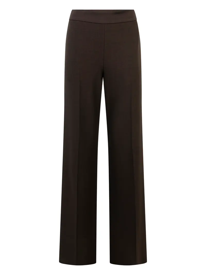 Wide leg tailored trouser 83 cm Dark Brown