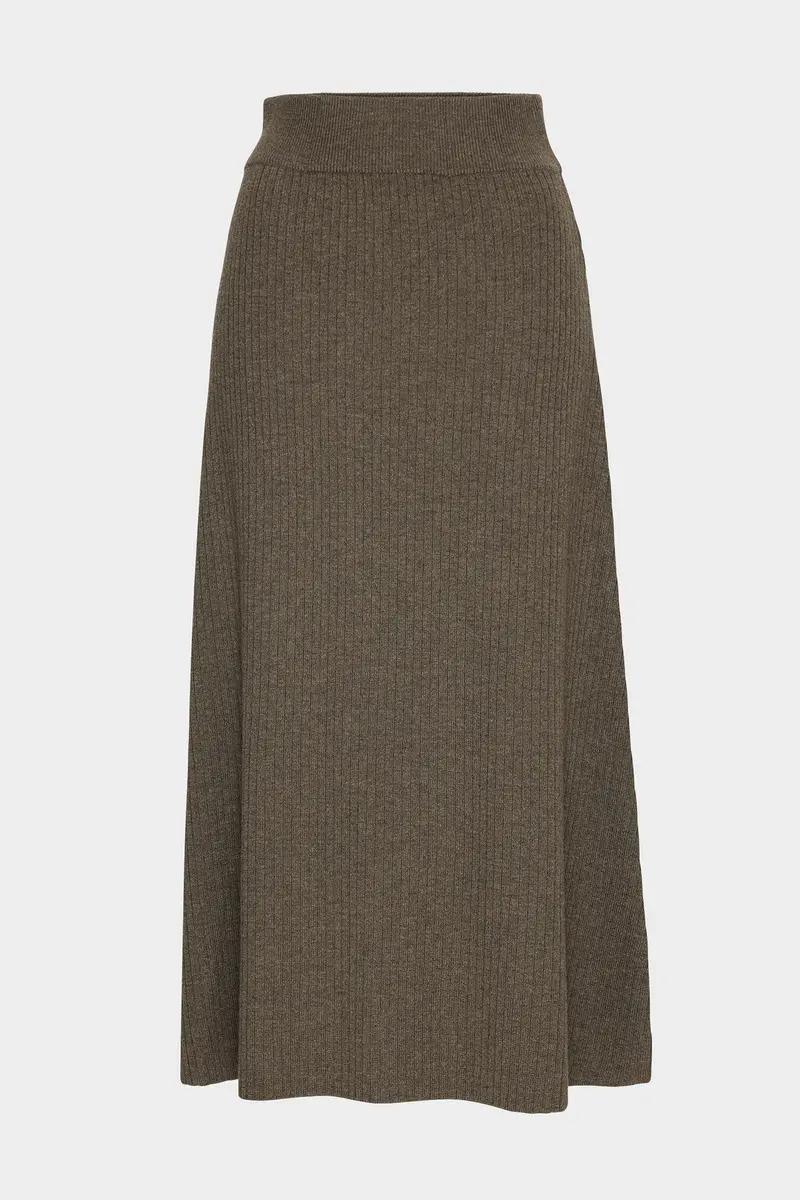 Winnie Merino Skirt Wood