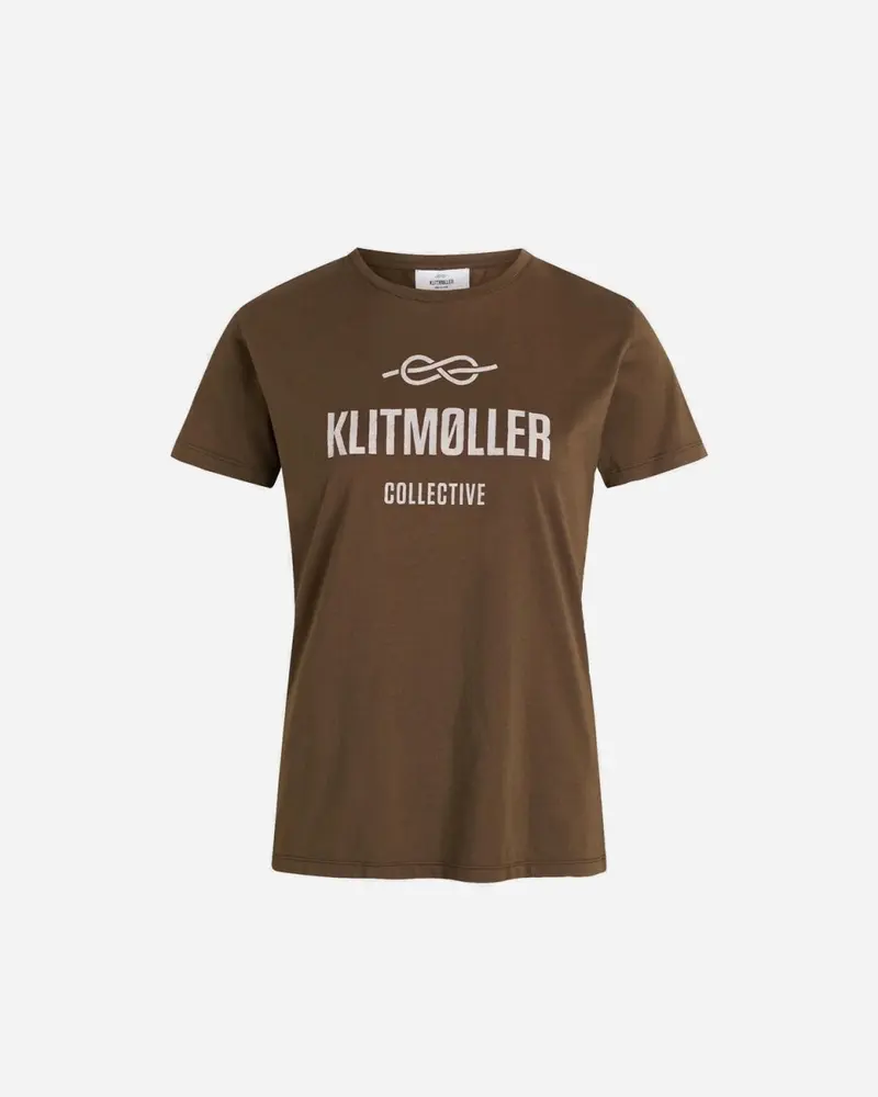 Womens logo tee - Coffee