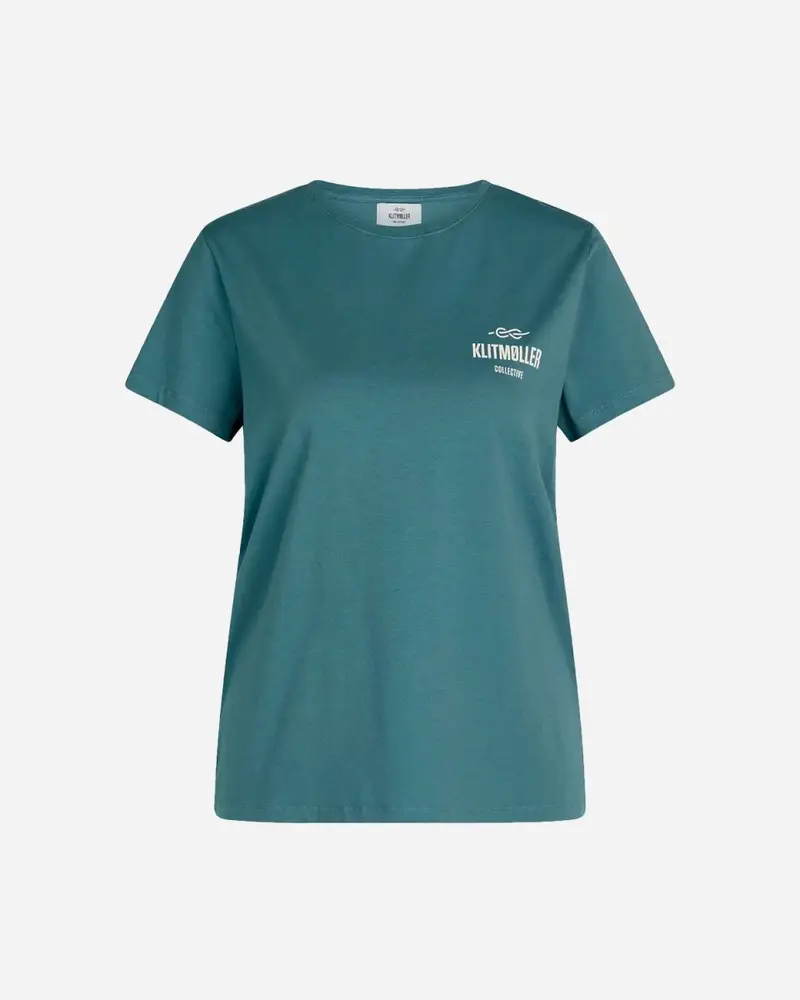 Womens Small Logo Tee - Sky Blue