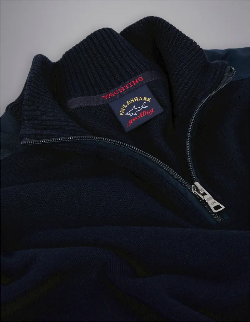 Wool half zip iconic
