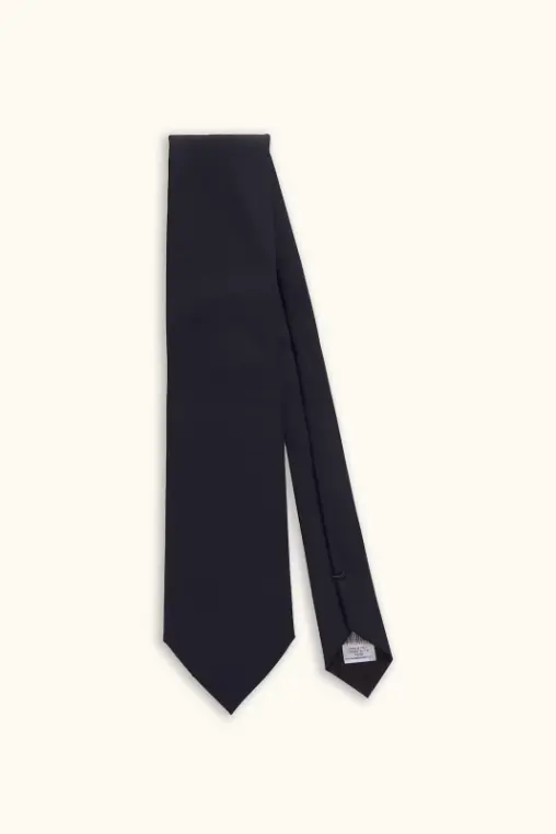 Wool Tie Dark Blue