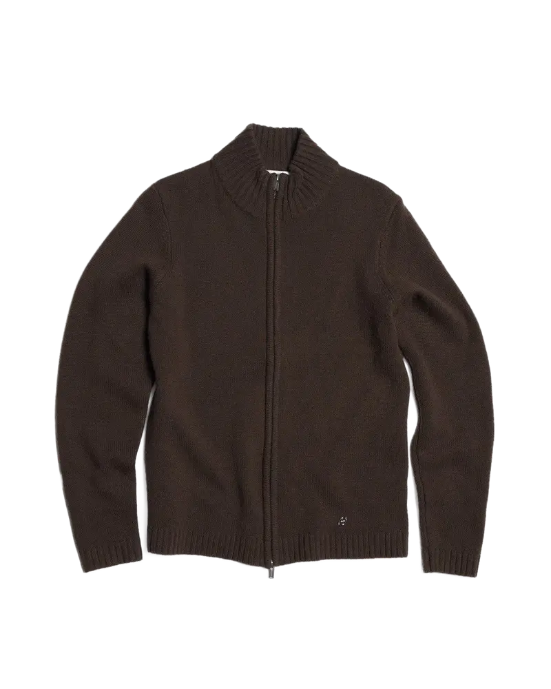 Wool Zip Cardigan