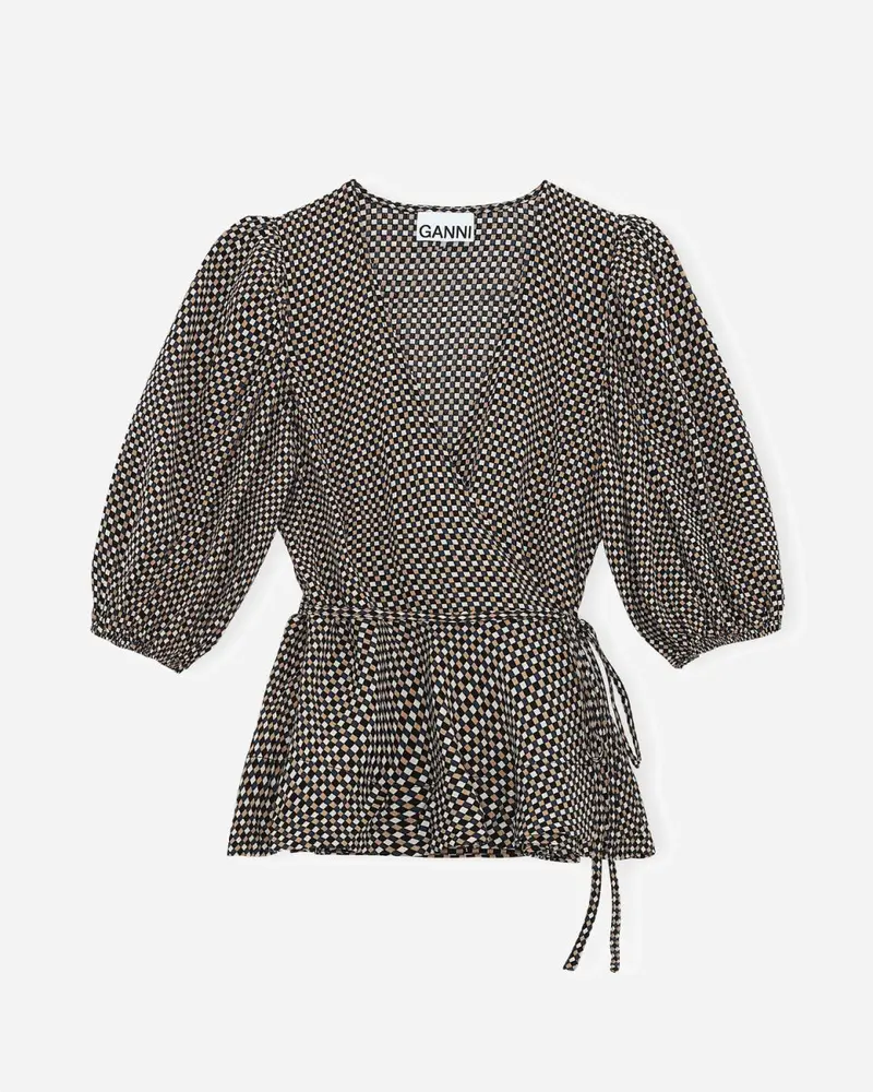 Wrap Blouse - Tannin