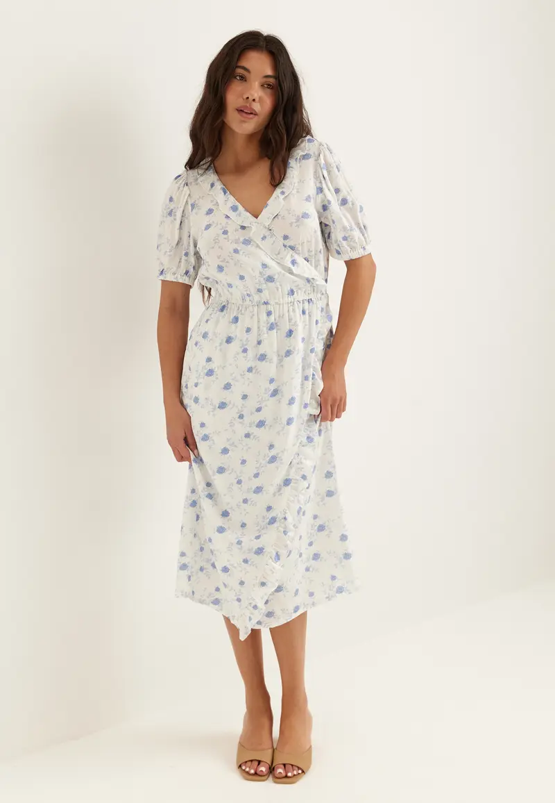 Wrap Frill Dress