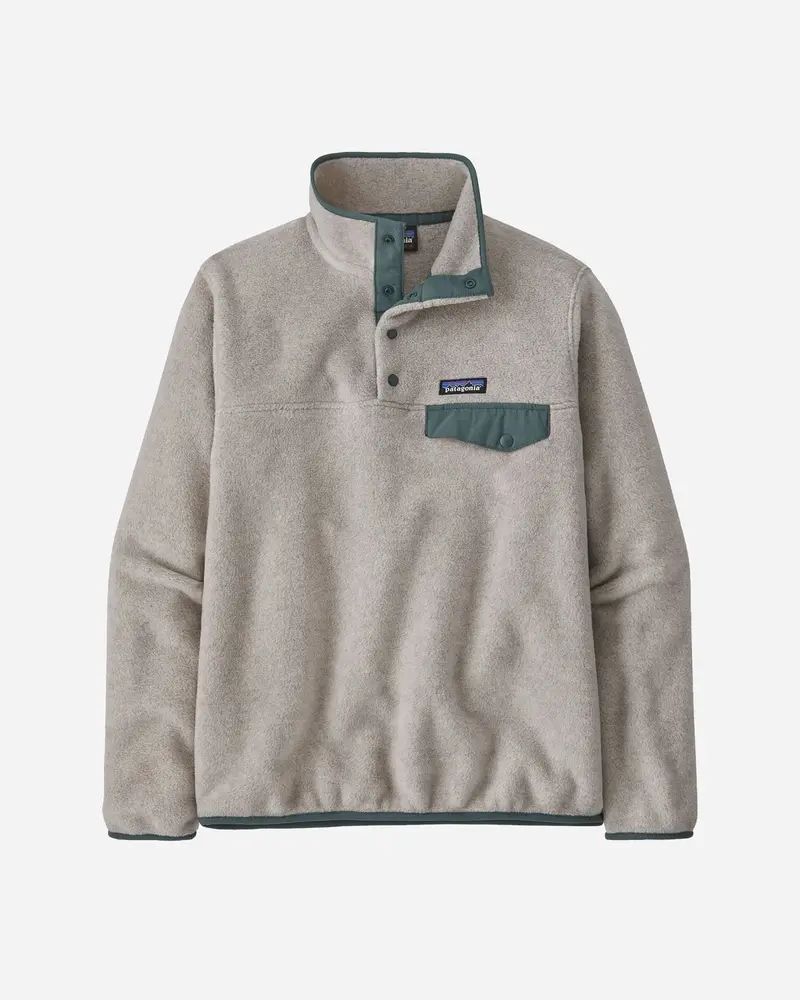 W's LW Synch Snap-T P/O - Oatmeal Heather w/Nouveau Green