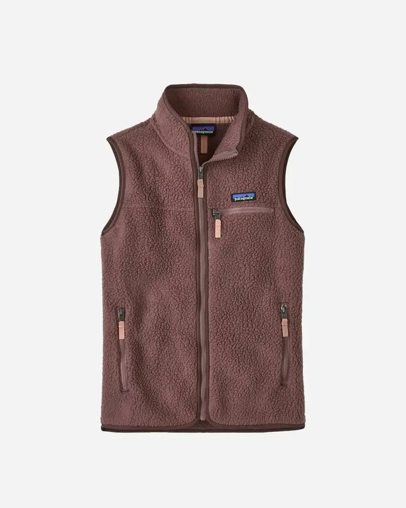 W's Retro Pile Vest - Dusky Brown