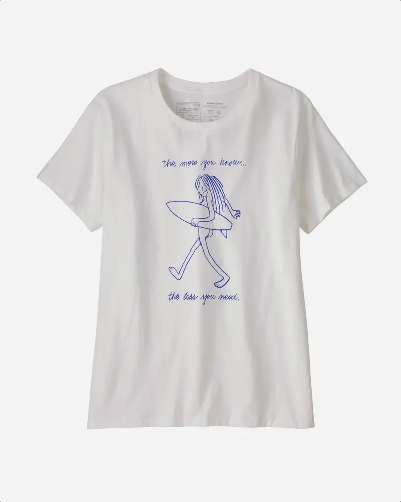 W's Skinny Dip Trip Organic Crew - White