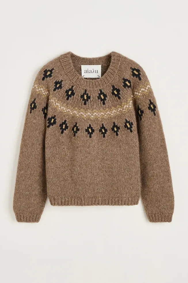 Wyn Sweater Mix Pure Brownie