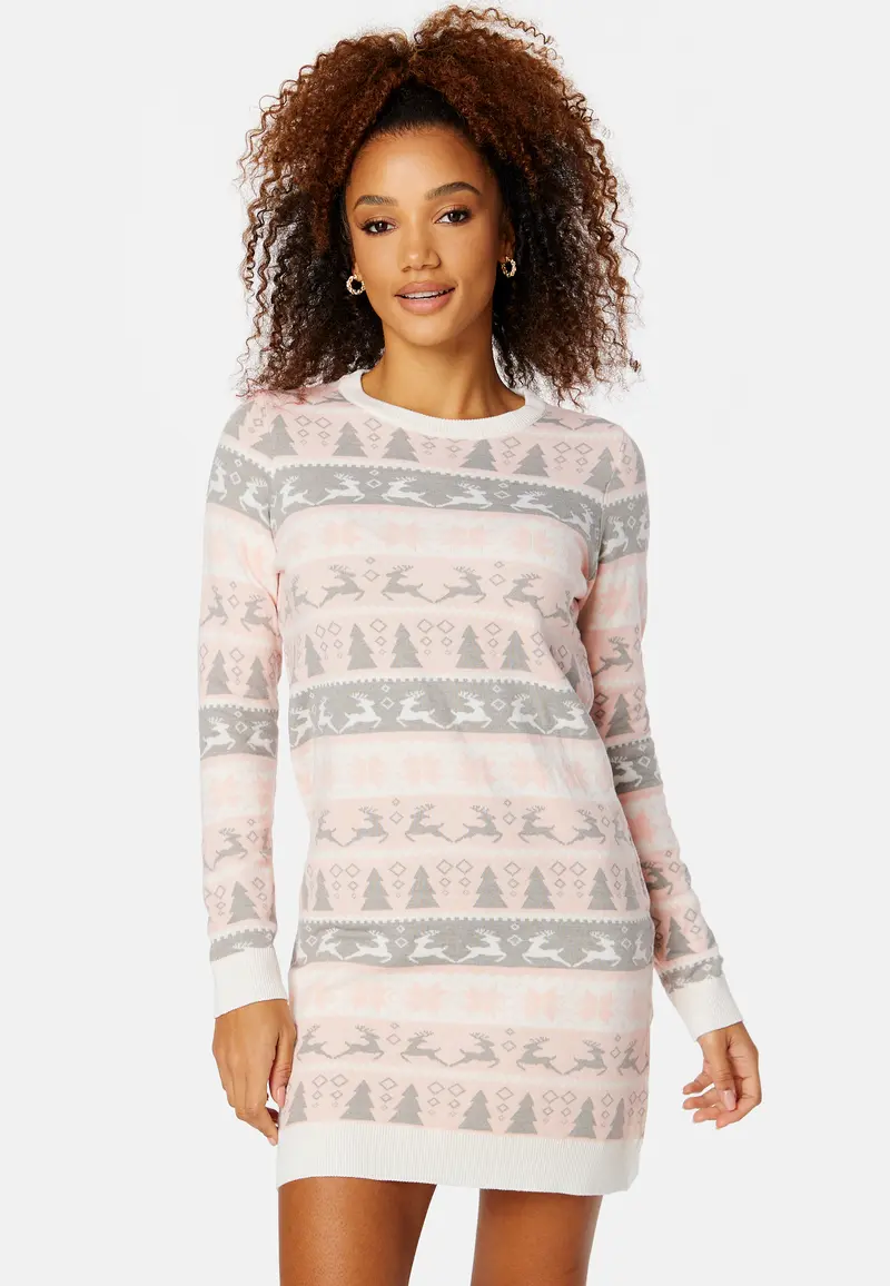 Xmas Comfy Deer L/S Dress