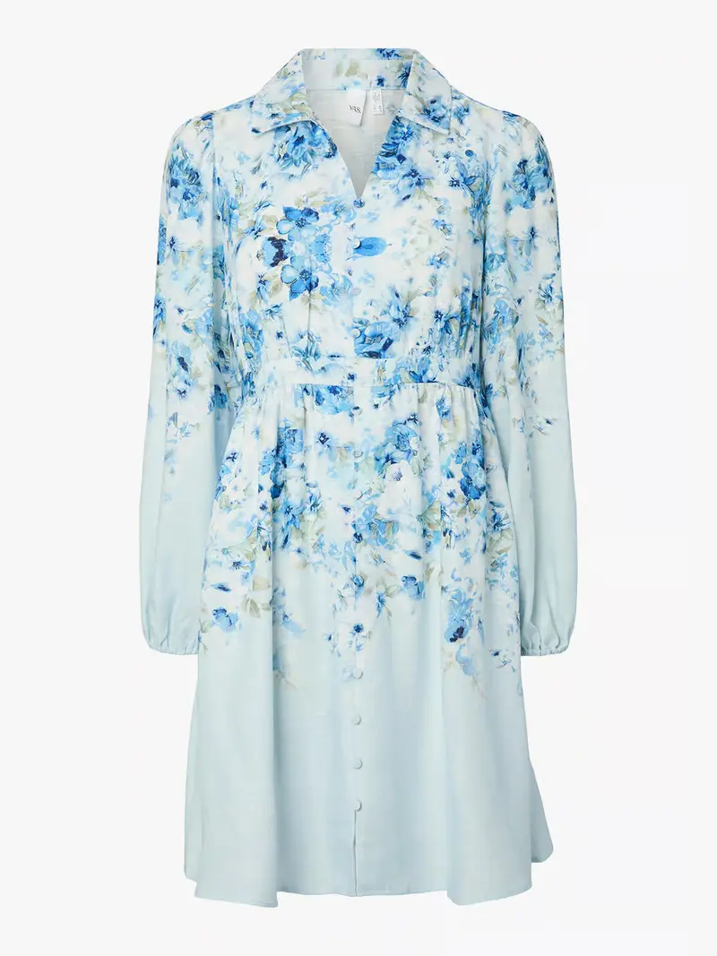 YasCleo Dress - Skyway w/ Cleo Print