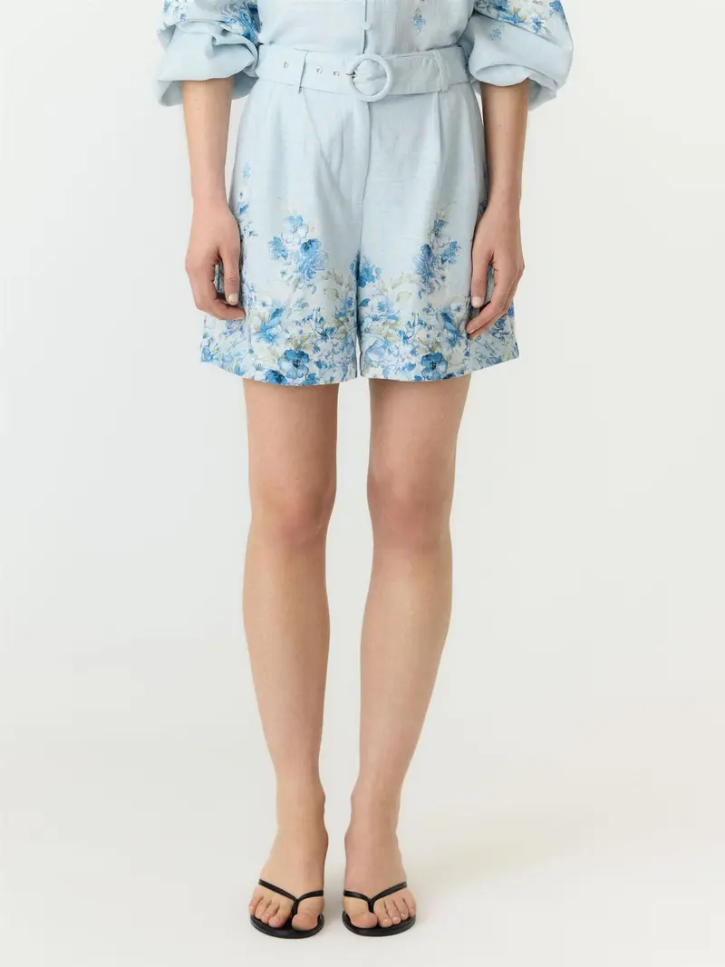 YasCleo Shorts - Skyway w/ Cleo Print