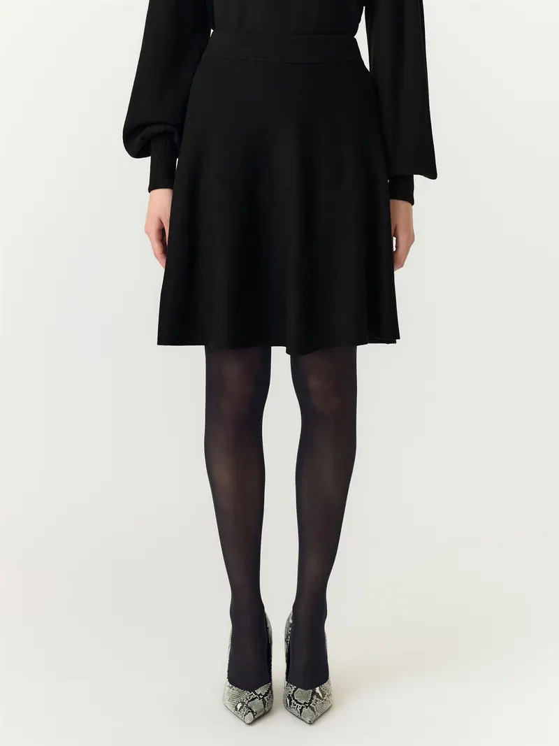 YASFonny Knit Skirt - Black