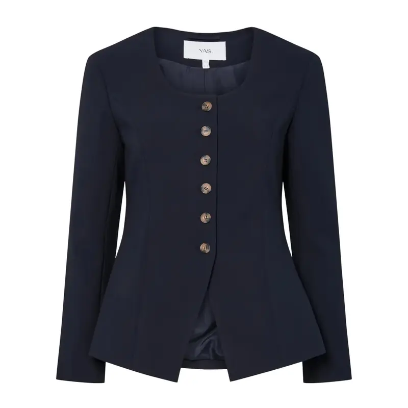 YasKariso Ls Blazer. S. Navy Blue