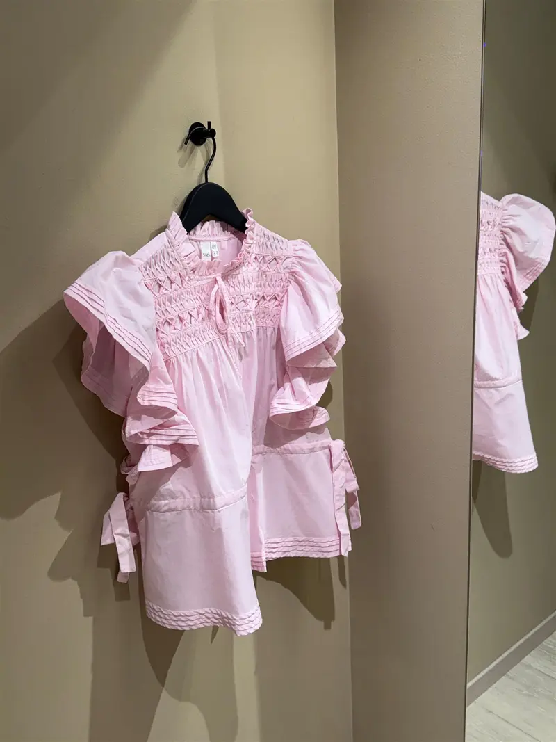 YasLura Tie Top - Pink Lady