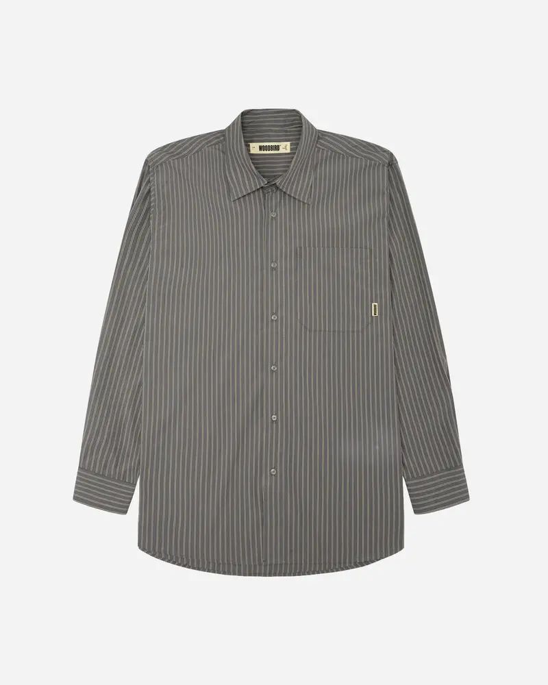 Yuzo Striped Shirt - Antra Grey