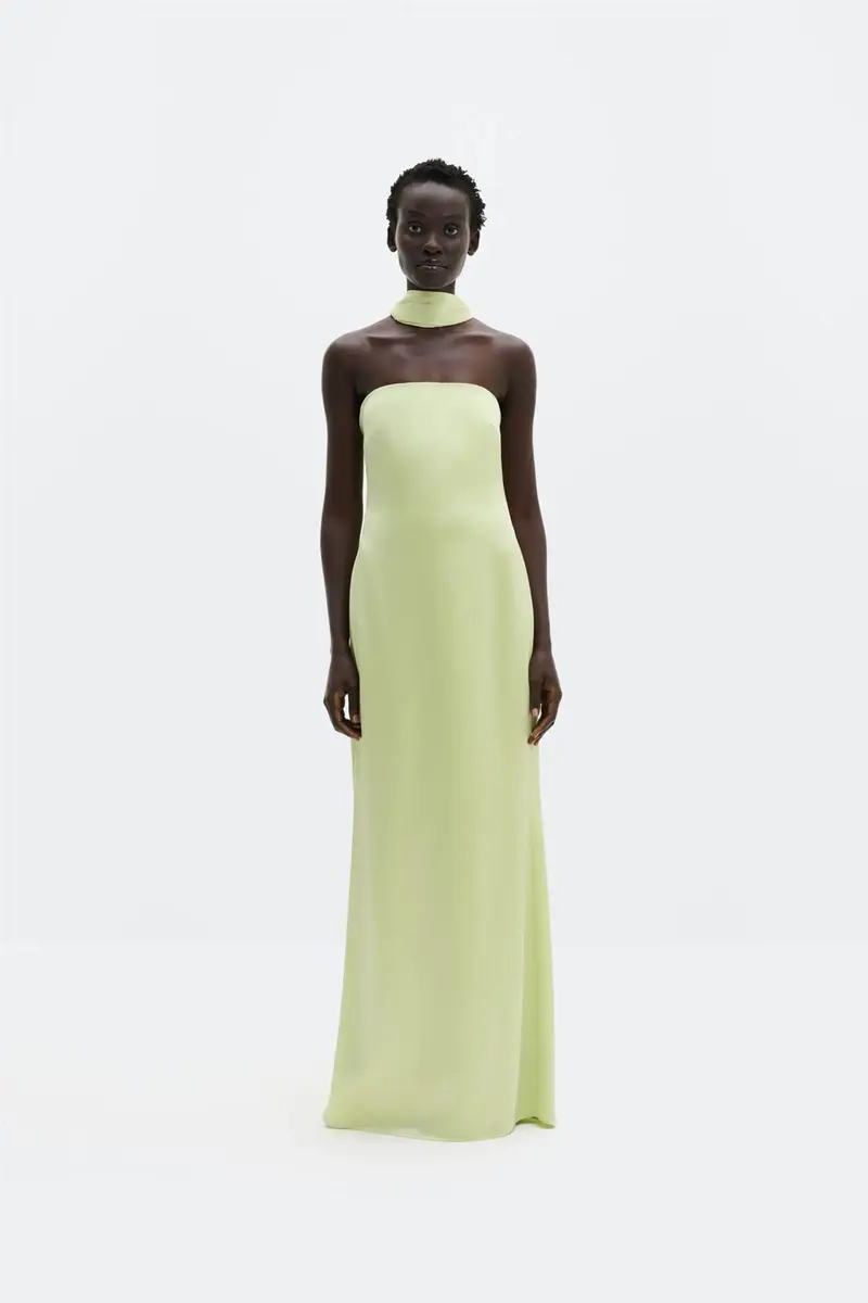 Zelda Scarf Detail Maxi Dress
