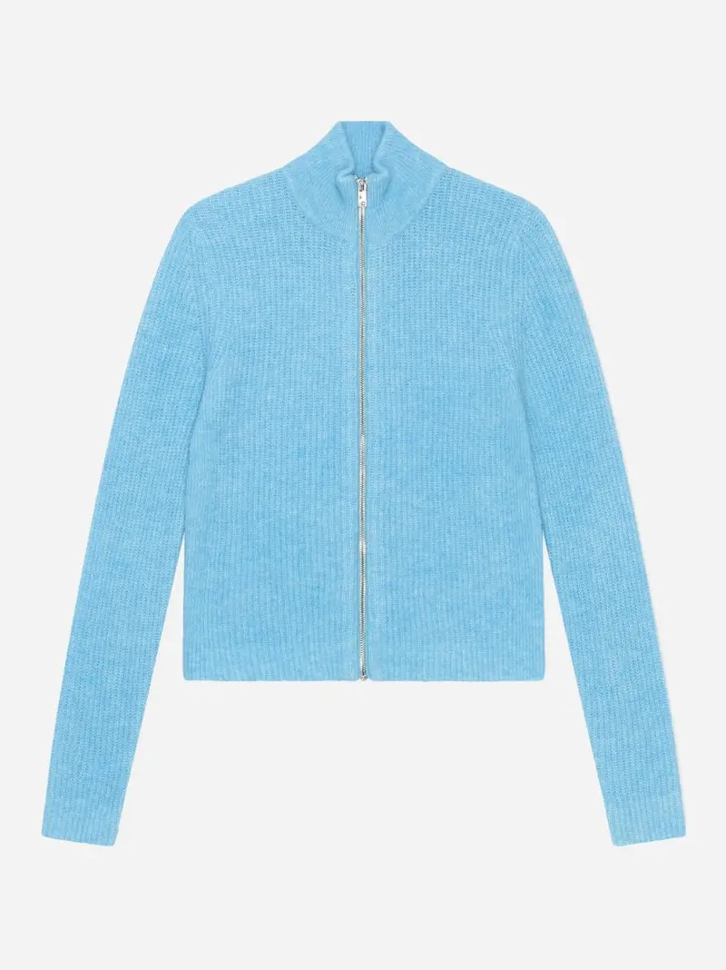Zip Cardigan - Bachelor Blue